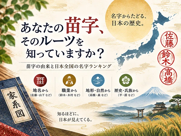 ハンコマン|苗字の由来を学ぶ